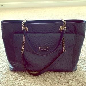 Beautiful navy large Kate Spade shoulder bag